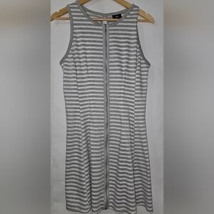 Mossimo Supply Co. Silver Sheath Dress Sleeveless Crew Neck